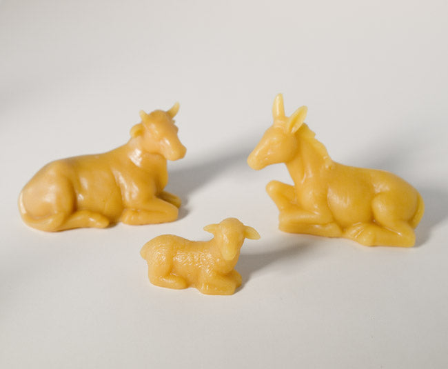 Beeswax Nativity Scene