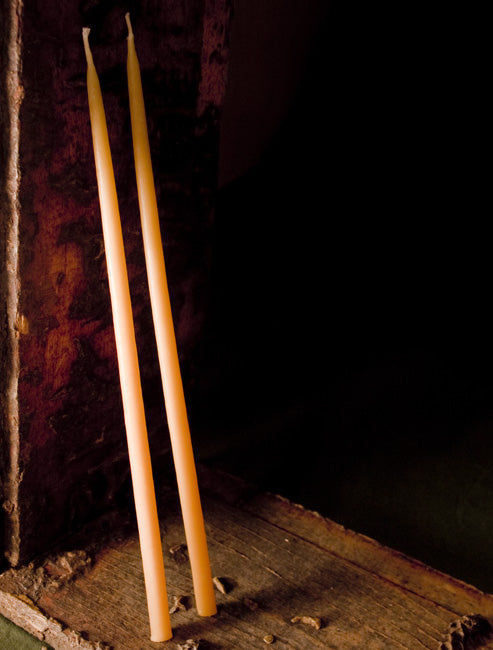 Beeswax Thin Taper Candles